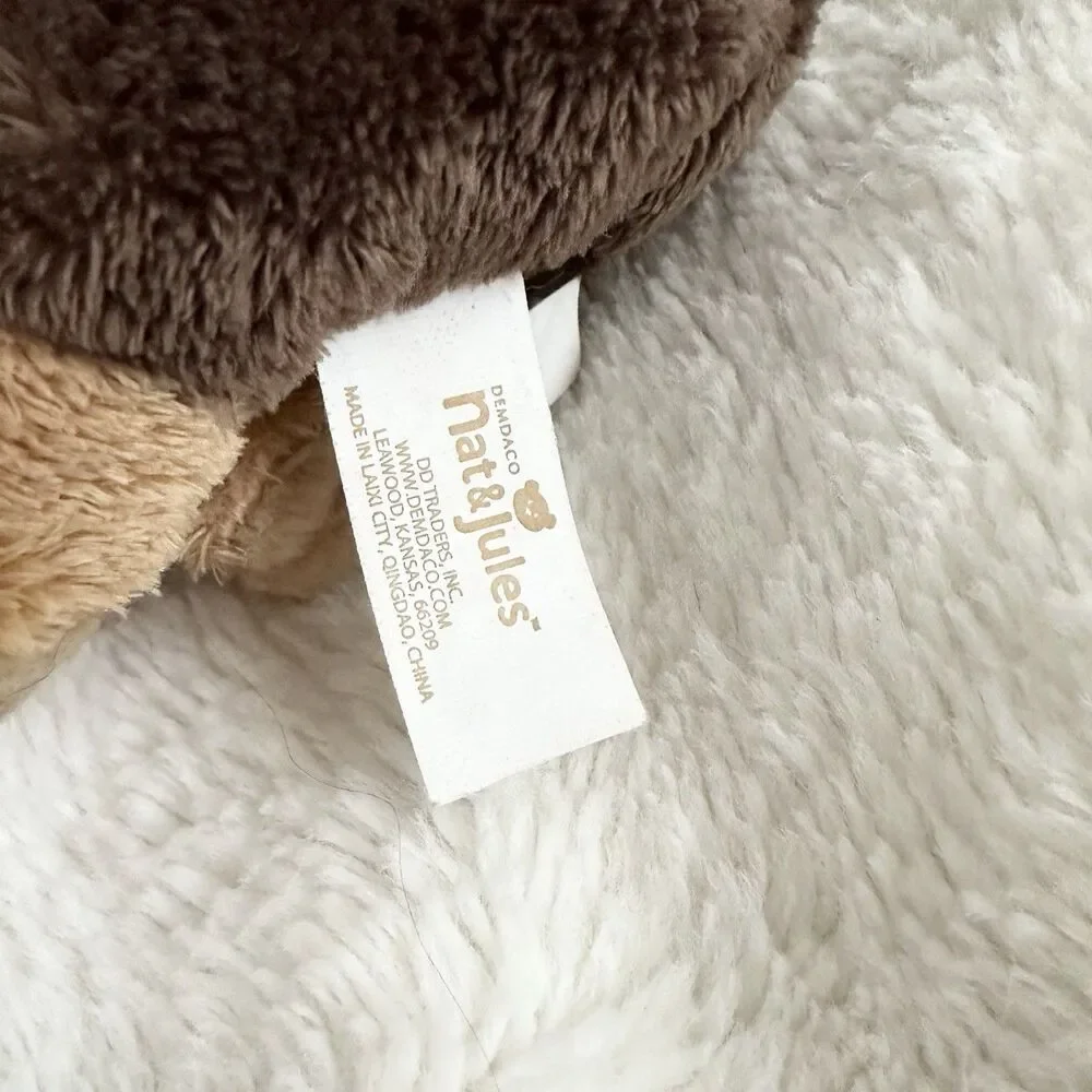 Nat And Jules Moose Elk Sitting Plush Small Realistic Stuffed Toy